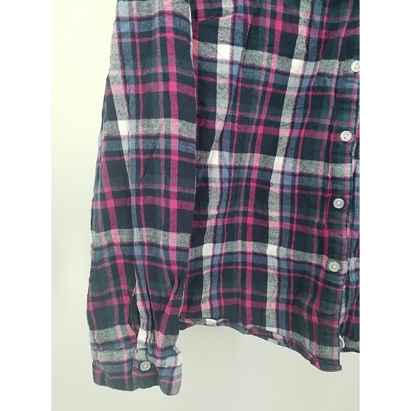 Hasting & Smith Flannel Plaid Shirt Womens 3X Long Sleeve Button Up - Picture 3 of 6